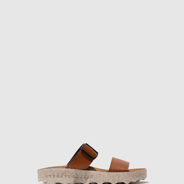 SANDÁLIAS ASPORTUGUESAS COLY TAN ECOLEATHER 1
