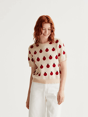 CAMISOLA COM JOANINHAS COMPAÑIA FANTASTICA