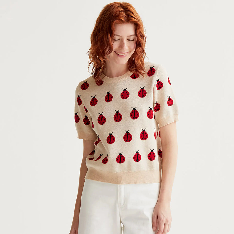 CAMISOLA COM JOANINHAS COMPAÑIA FANTASTICA 1