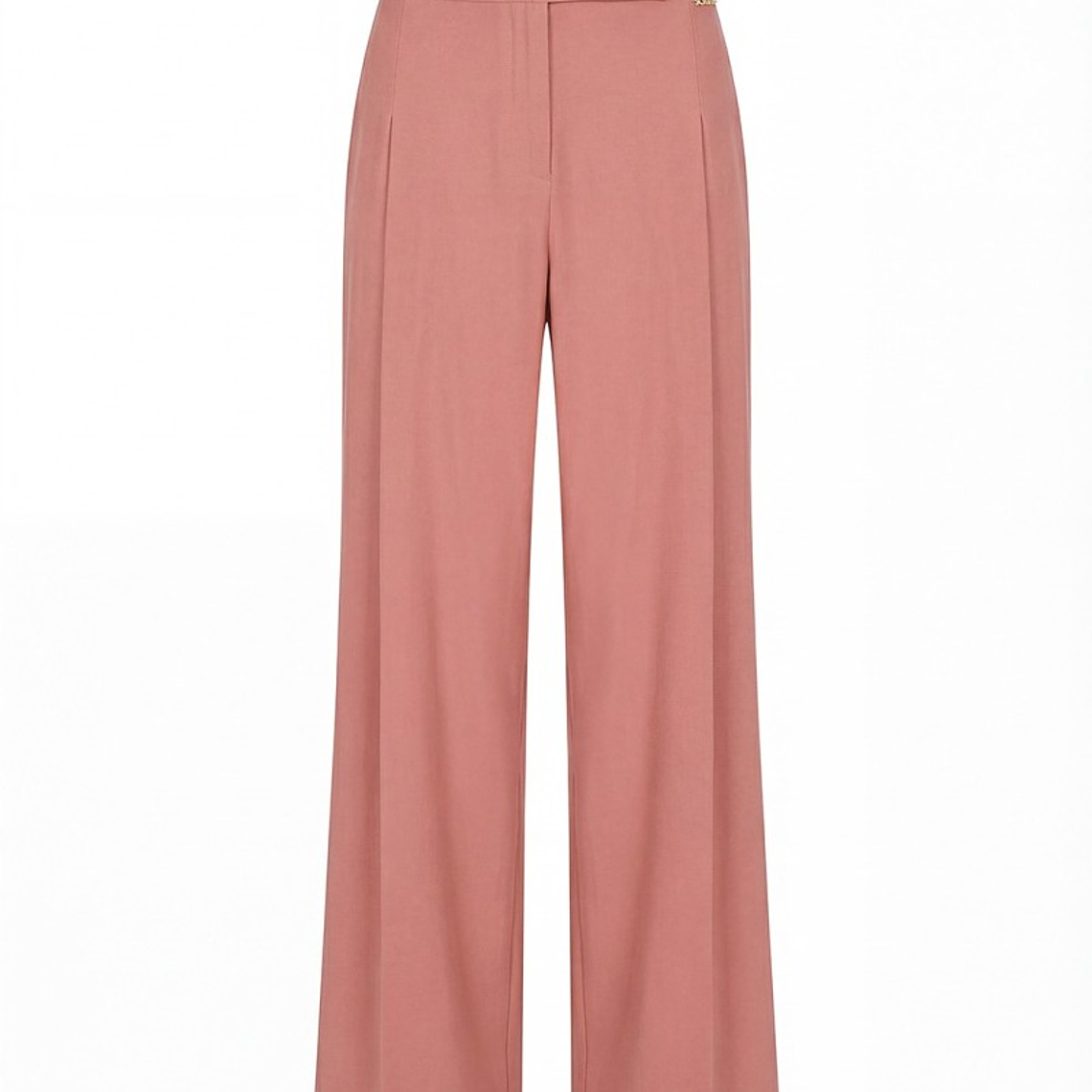 CALÇA FLUÍDA COM PINÇAS EM PÊSSEGO DA SCRIPTA 1