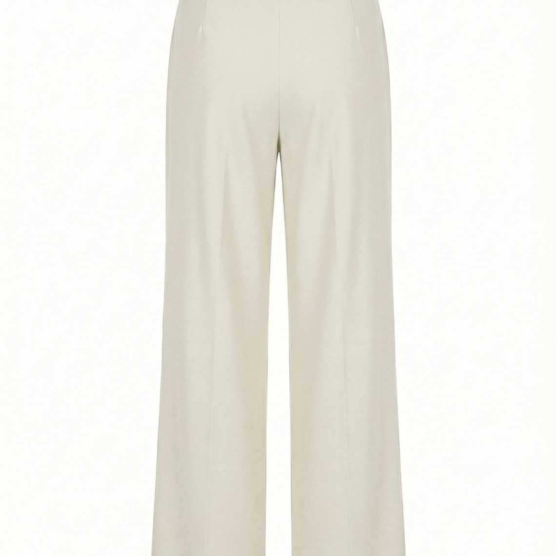 CALÇA FLUÍDA COM PINÇAS EM CREME DA SCRIPTA  2