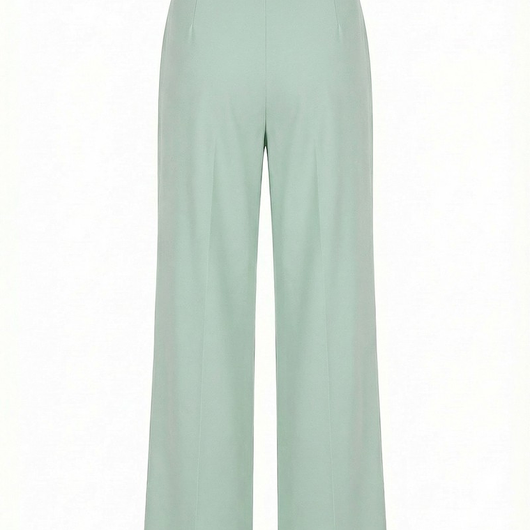 CALÇA FLUÍDA COM PINÇAS EM VERDE CLARO DA SCRIPTA   2