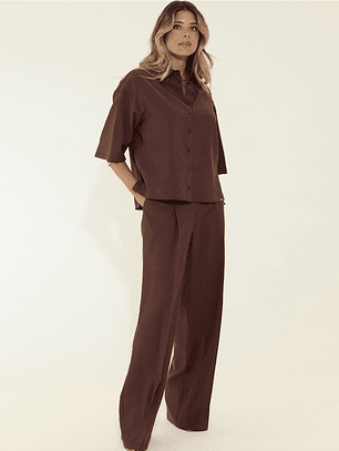 CAMISA ESTILO OVERSIZE EM CREME DA SCRIPTA 