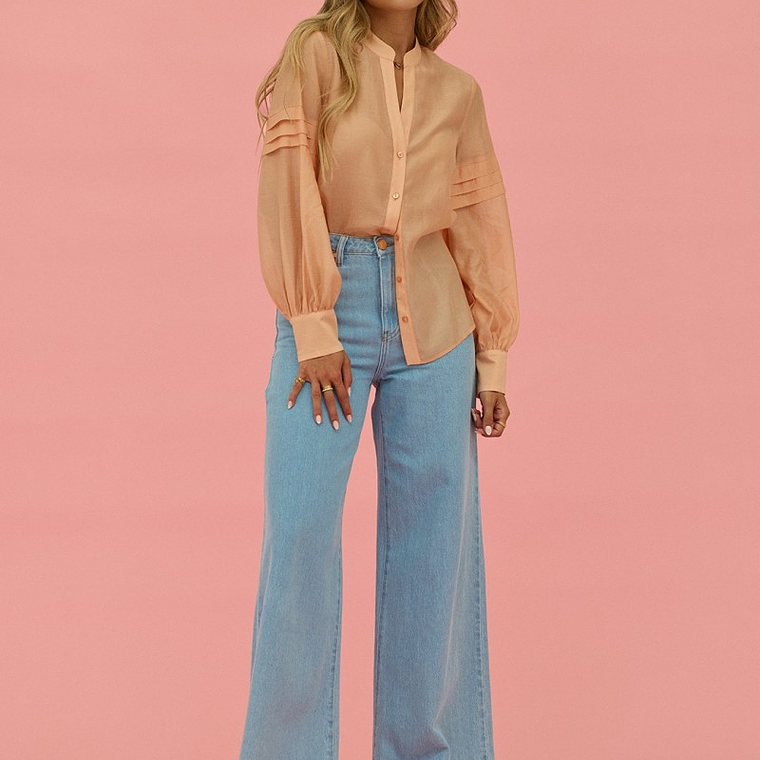 CALÇA DE GANGA CLARA WIDE LEG DA SCRIPTA   1