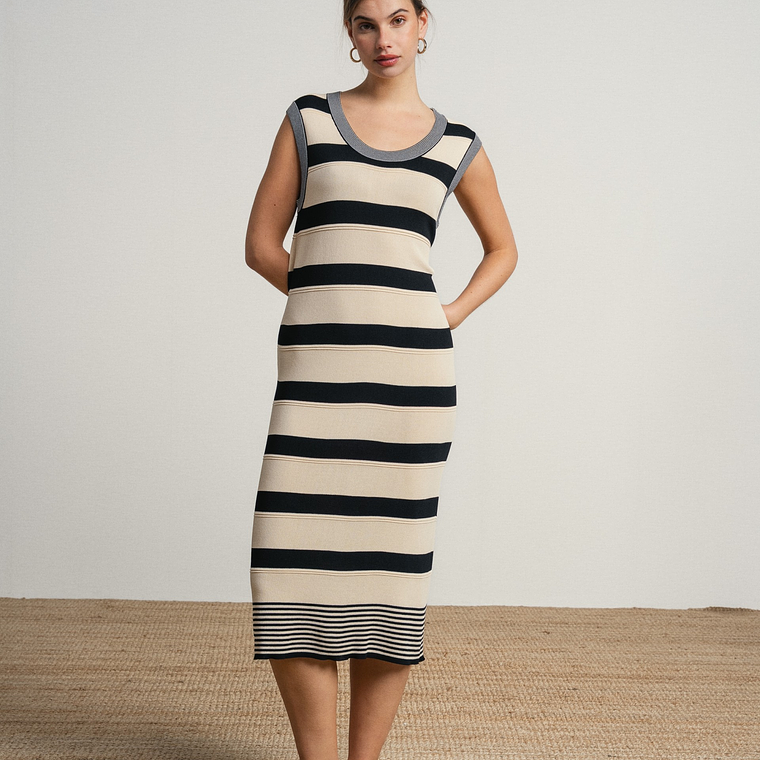 VESTIDO MALHA PRETO SMF JEANS  1