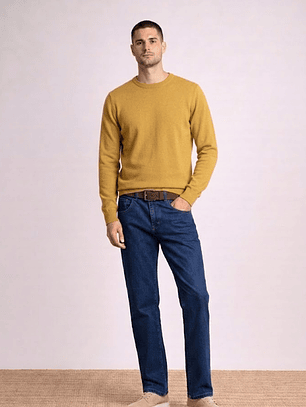 CAMISOLA DE MALHA AMARELA SMF JEANS HOMEM