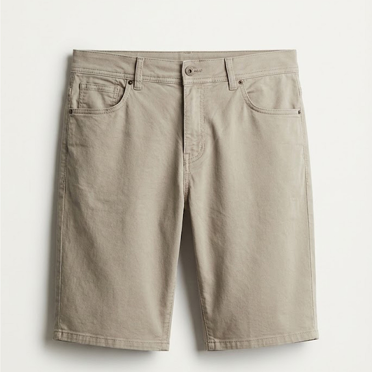 CALÇÕES BERMUDA BEGE SMF JEANS HOMEM 2