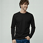 LONGSLEEVE BÁSICA RELAXED PRETO FIT SMF JEANS HOMEM - Thumbnail 1