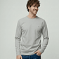 LONGSLEEVE BÁSICA RELAXED CINZAFIT SMF JEANS HOMEM  - Thumbnail 1