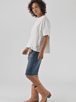 T-SHIRT OVERSIZE COM BORDADOS ORFEU PARIS
