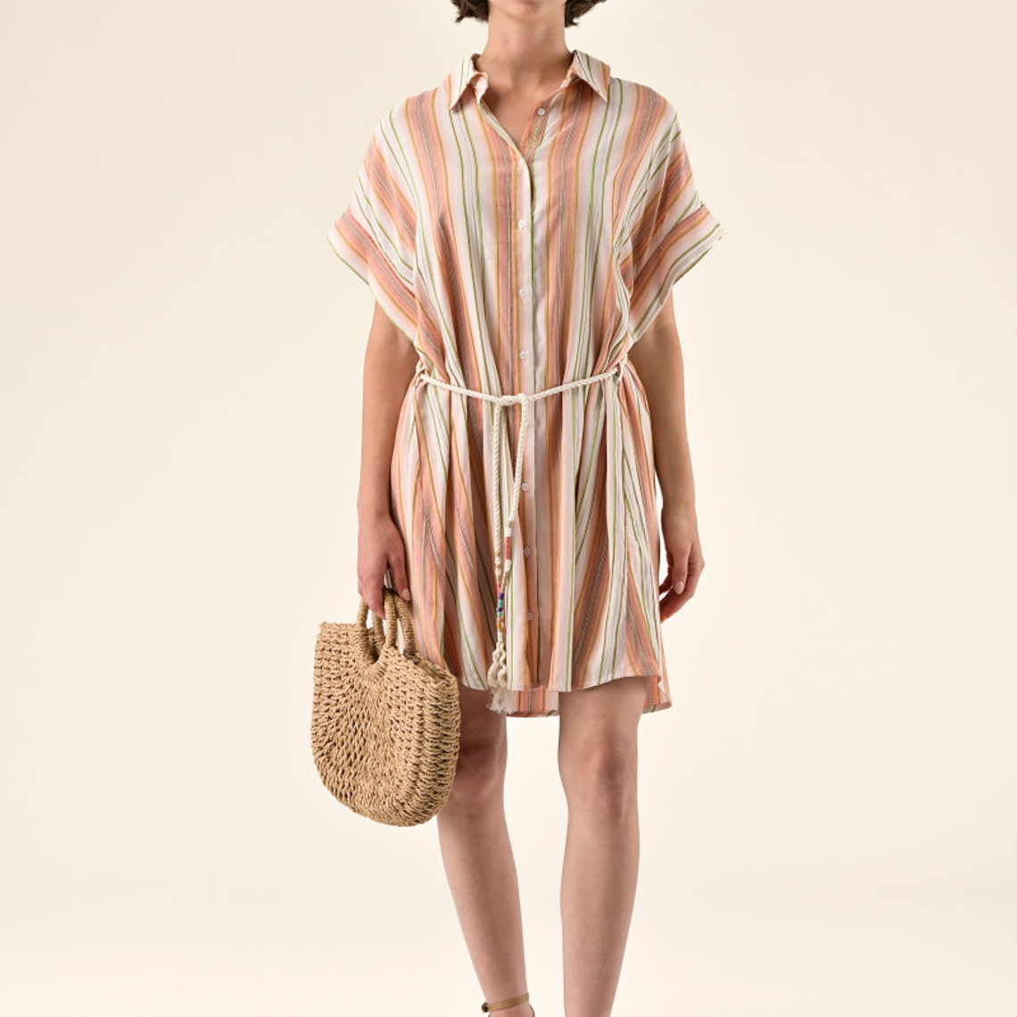 VESTIDO CAMISEIRO ANYA COM CINTO ORFEU PARIS 2