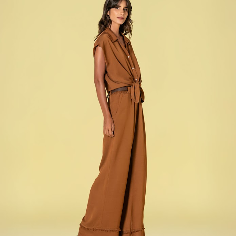 CALÇAS PANTALONA CARAMELO RUGA  1