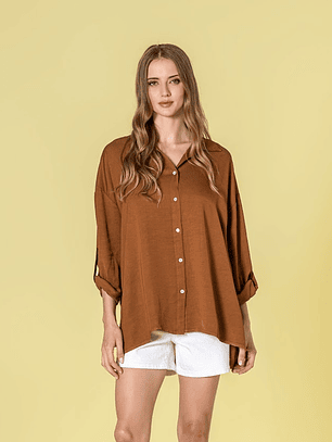 CAMISA OVERSIZE CARAMELO RUGA  