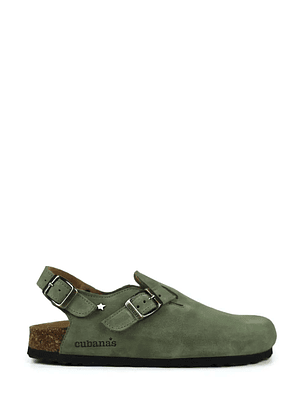 SANDÁLIA SOFIA CAMURÇA VERDE SENHROA CUBANAS