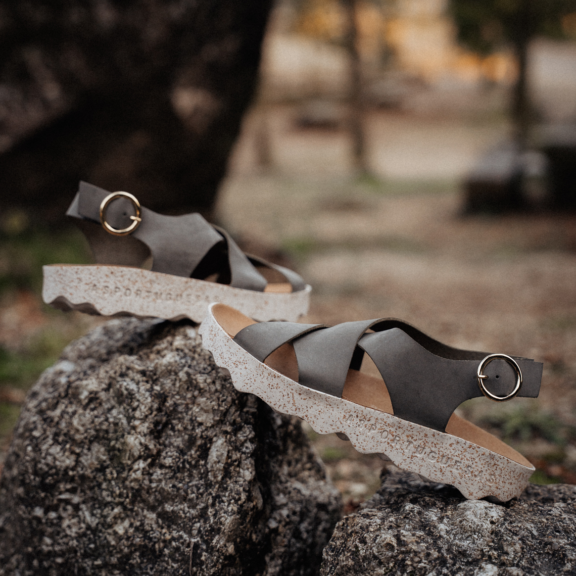 SANDÁLIAS CUSK KHAKI ASPORTUGUESAS   1