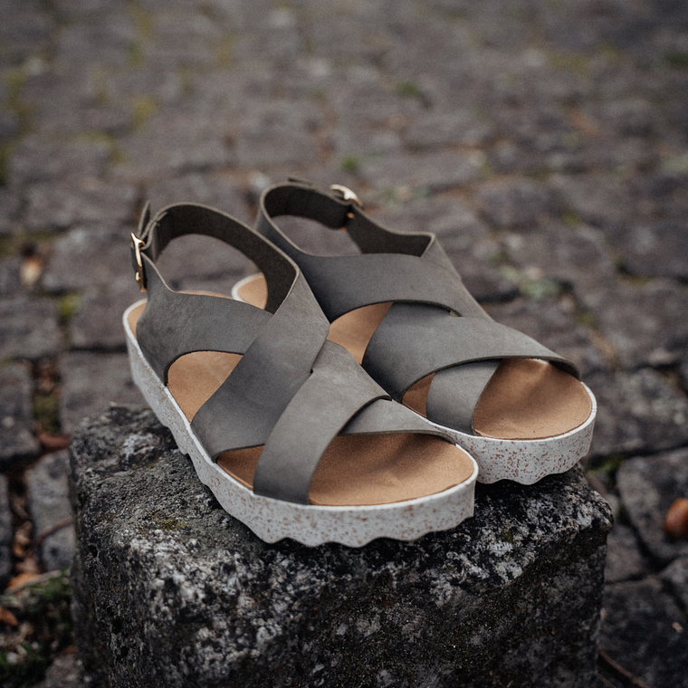 SANDÁLIAS CUSK KHAKI ASPORTUGUESAS   2