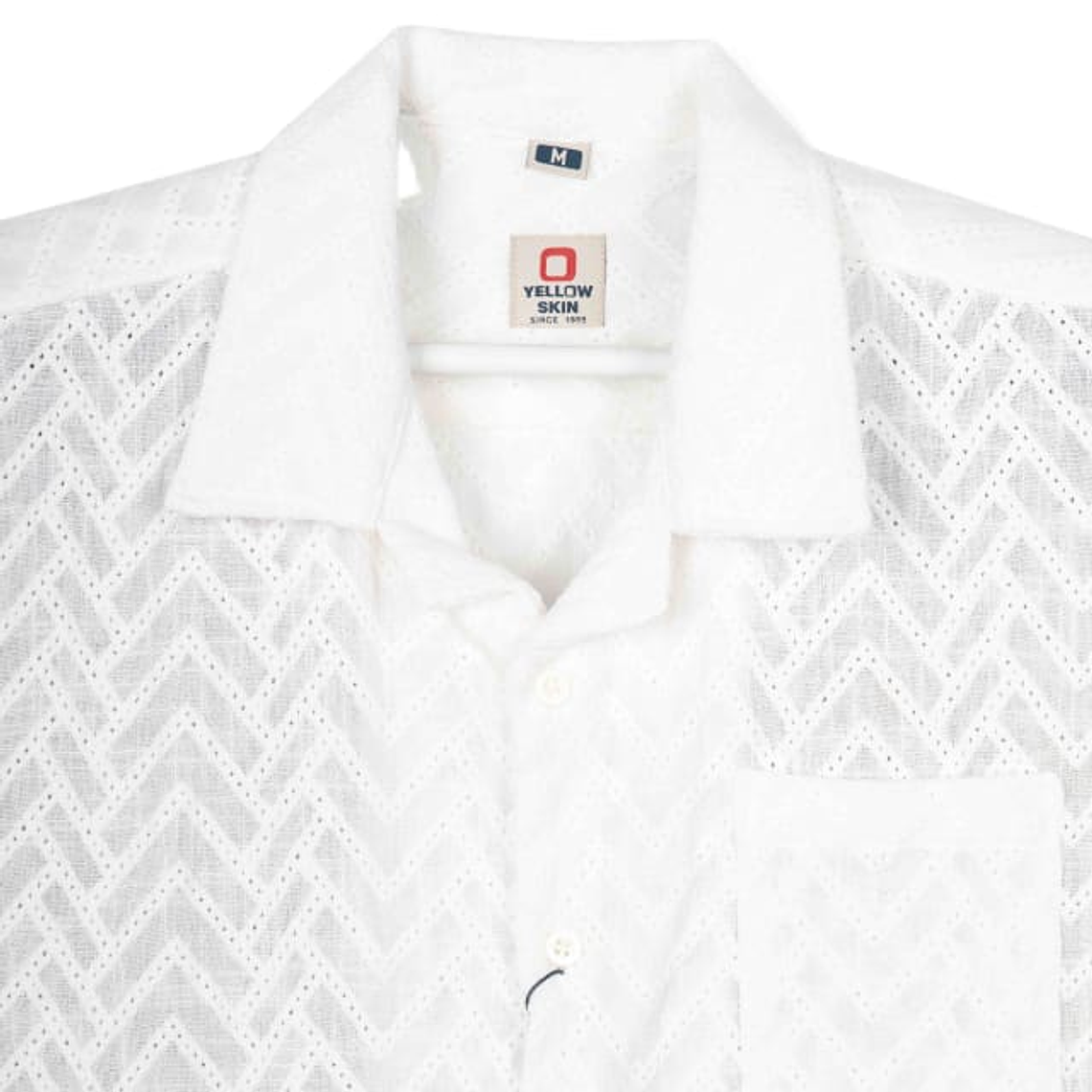 CAMISA ALGODÃO COM BORDADO ZIGZAG YELLOWSKIN  2