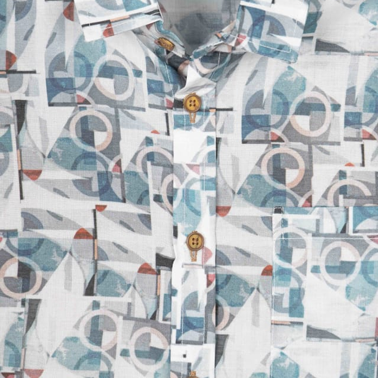 CAMISA ESTAMPADO AZUL YELLOWSKIN  2