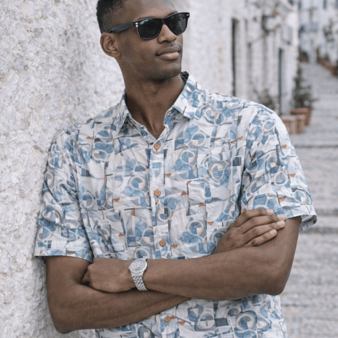 CAMISA ESTAMPADO AZUL YELLOWSKIN  1