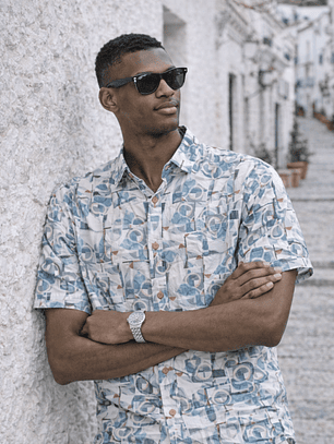 CAMISA ESTAMPADO AZUL YELLOWSKIN 