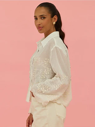 BLUSA COM BORDADOS SCRIPTA 