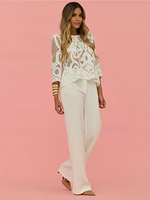 TÚNICA EM RENDA SCRIPTA 