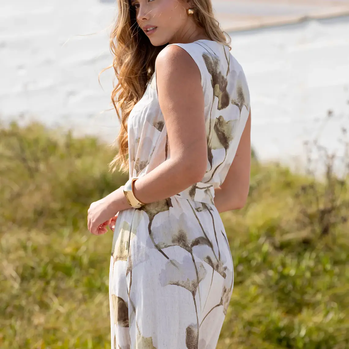 VESTIDO COMPRIDO DE LINHO SEISSA 2