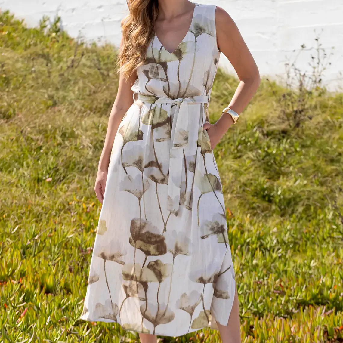 VESTIDO COMPRIDO DE LINHO SEISSA 1