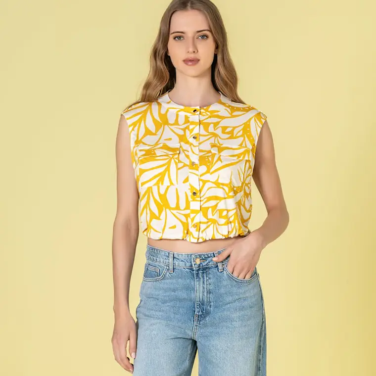 TOP ESTAMPADO EM MALHA FRIA RUGA 3