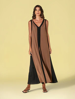 VESTIDO COMPRIDO MALHA FRIA RUGA