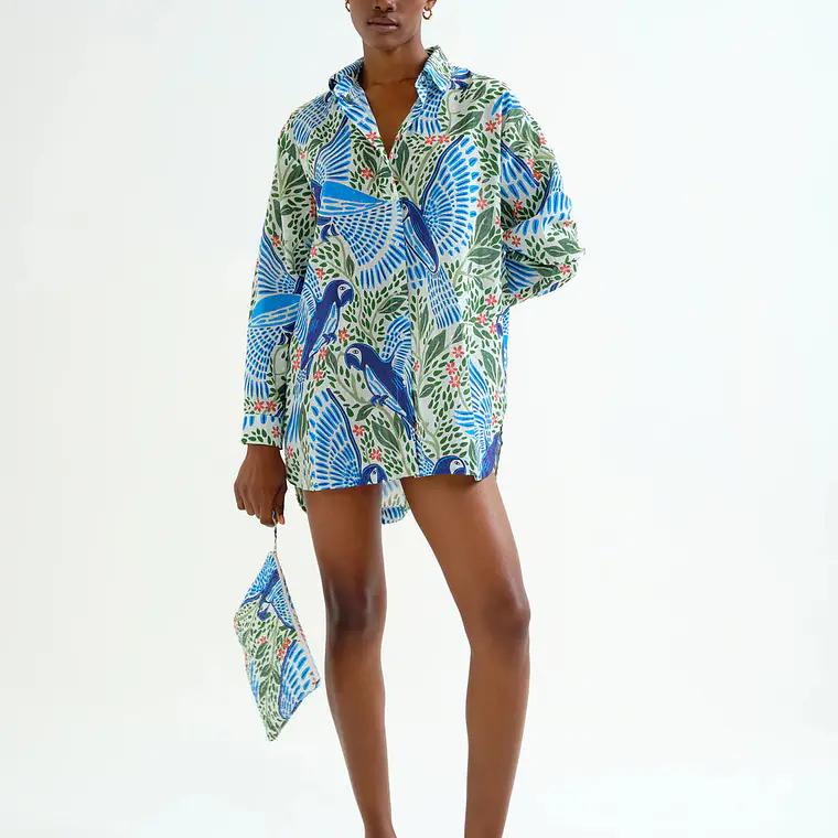 CAMISA OVERSIZE PAPAGAIO COMPAÑIA FANTASTICA 1