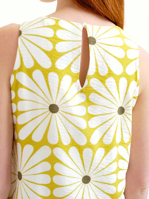 VESTIDO COMPRIDO ESTAMPADO FLOR DE OLIVEIRA COMPAÑIA FANTASTICA
