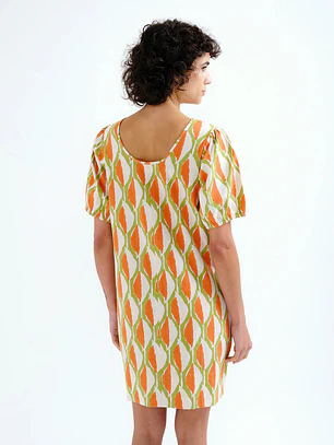 VESTIDO CURTO ESTAMPADO ALOE COMPAÑIA FANTASTICA