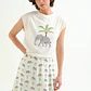 T-SHIRT ESTAMPADA COM ELEFANTE COMPAÑIA FANTASTICA - thumbnail 1