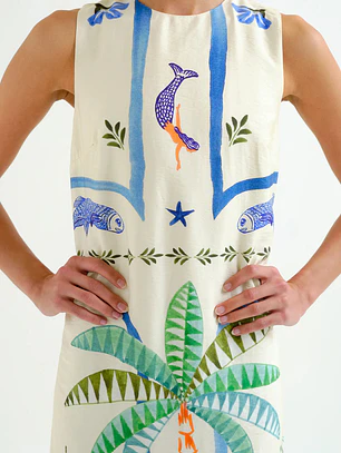 VESTIDO COMPRIDO SEREIAS COMPAÑIA FANTASTICA