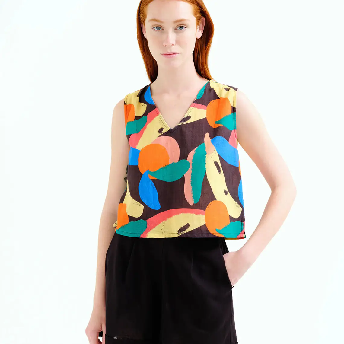 TOP ESTAMPADO TUTTIFRUTTI COMPAÑIA FANTASTICA - COPIE 1
