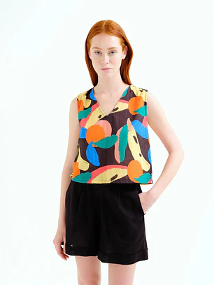 TOP ESTAMPADO TUTTIFRUTTI COMPAÑIA FANTASTICA - COPIE