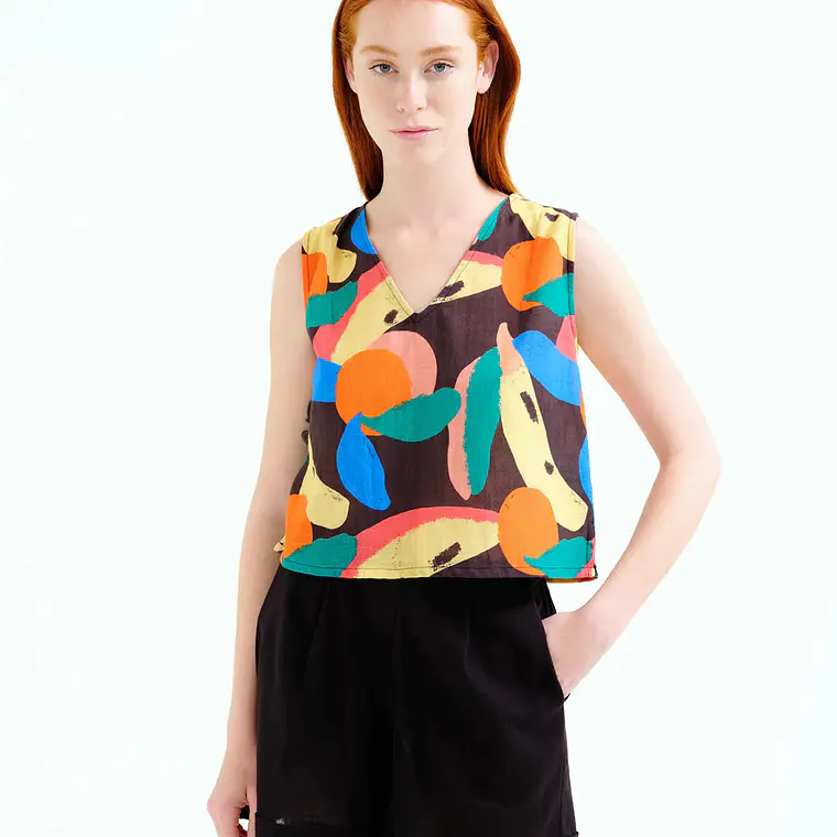 TOP ESTAMPADO TUTTIFRUTTI COMPAÑIA FANTASTICA - COPIE 1