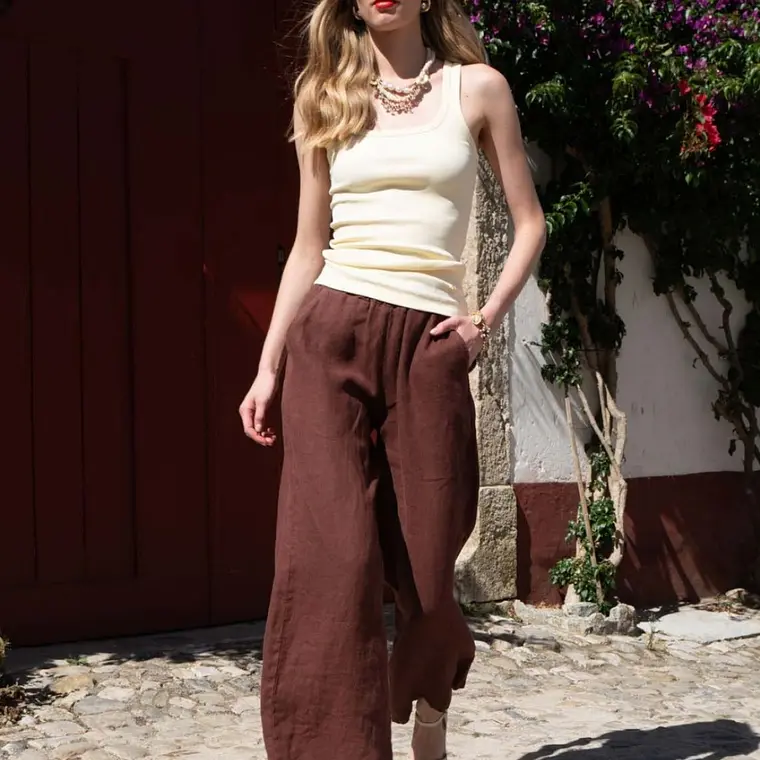 CALÇAS PANTALONA DE LINHO LIBERJEANS  1