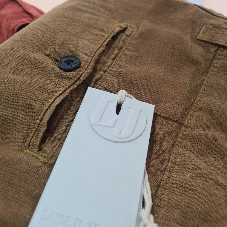 CALÇAS DE LINHO JOGGER COM ELÁSTICO ATRÁS LIBERJEANS  6