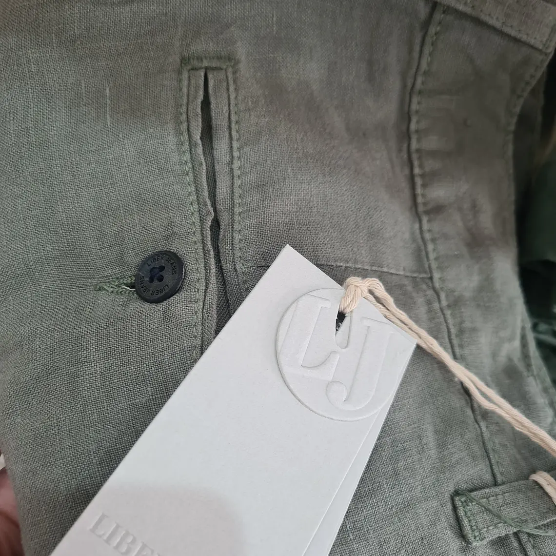 CALÇAS DE LINHO JOGGER COM ELÁSTICO ATRÁS LIBERJEANS  7