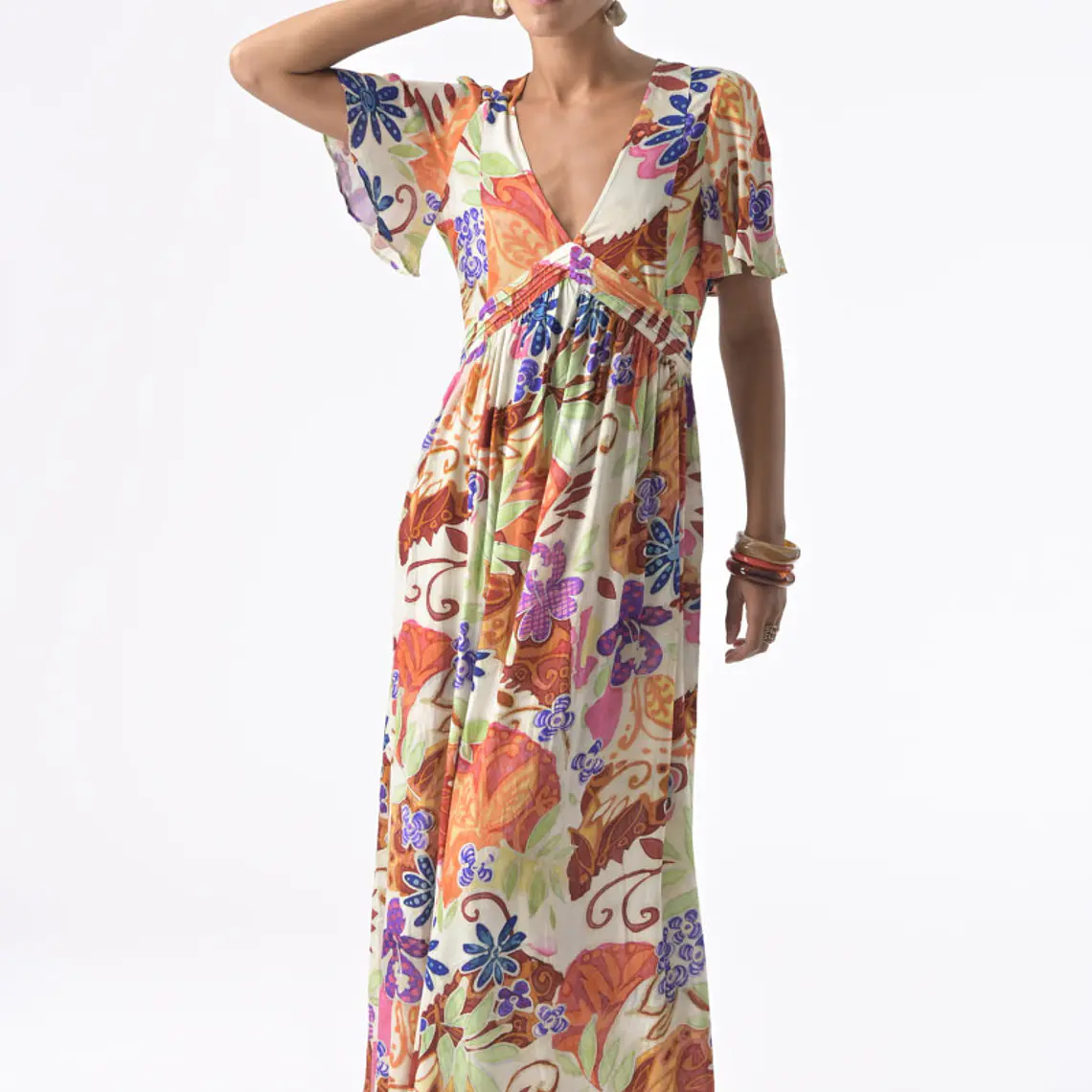 VESTIDO COMPRIDO ESTAMPADO KORA ORFEU PARIS 2