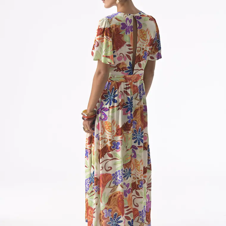 VESTIDO COMPRIDO ESTAMPADO KORA ORFEU PARIS 3