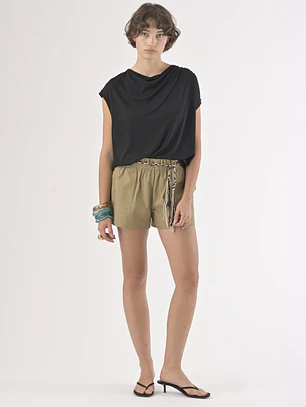 CALÇÕES AURELIE KHAKI ORFEU PARIS