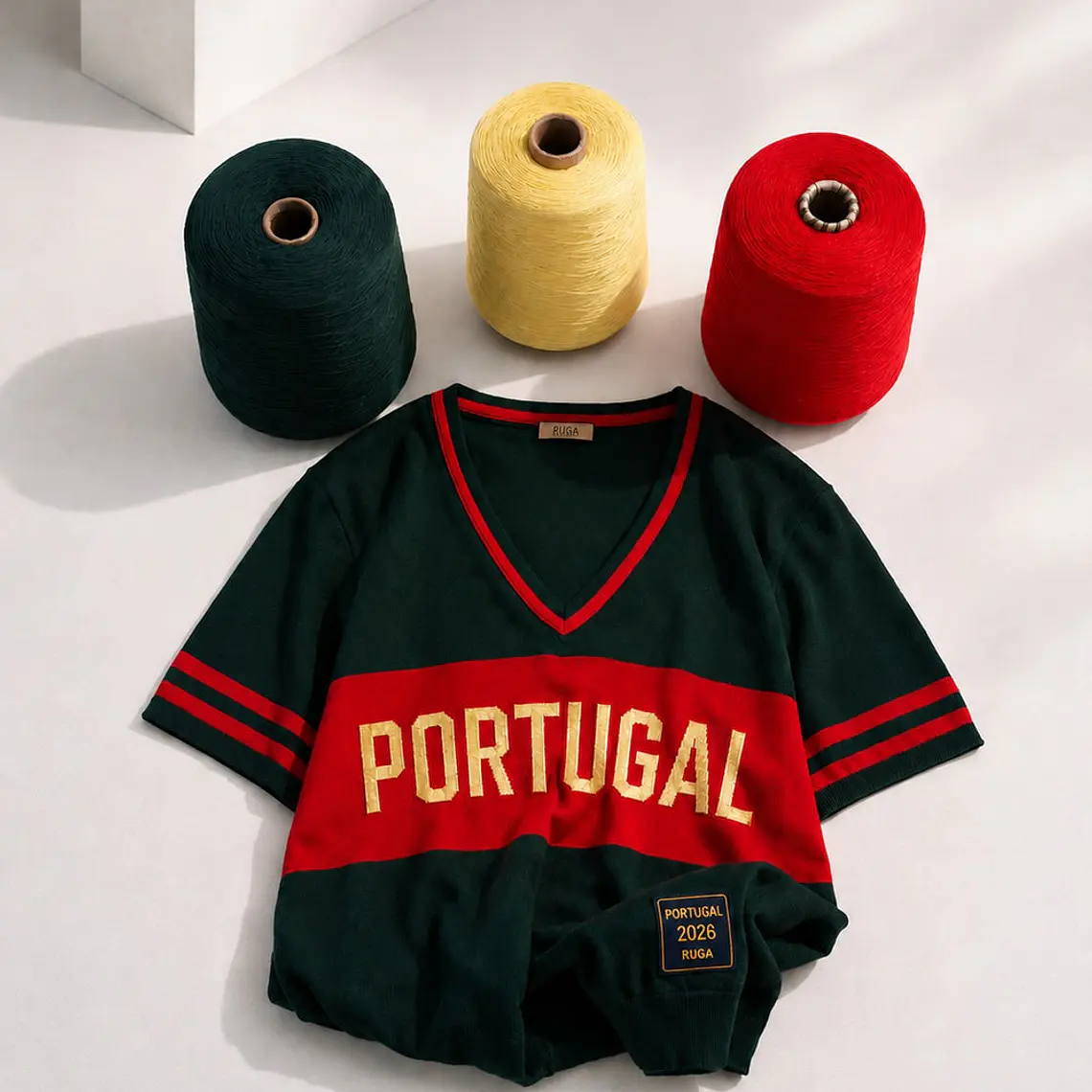 T-SHIRT COM FUNDO VERDE PORTUGAL 3