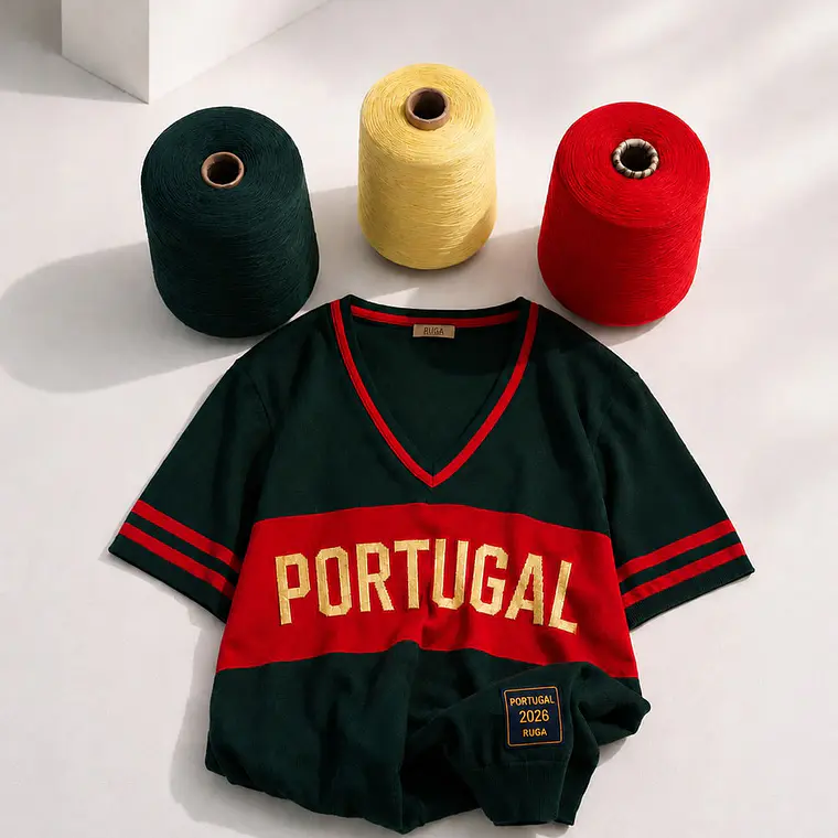 T-SHIRT COM FUNDO VERDE PORTUGAL 3