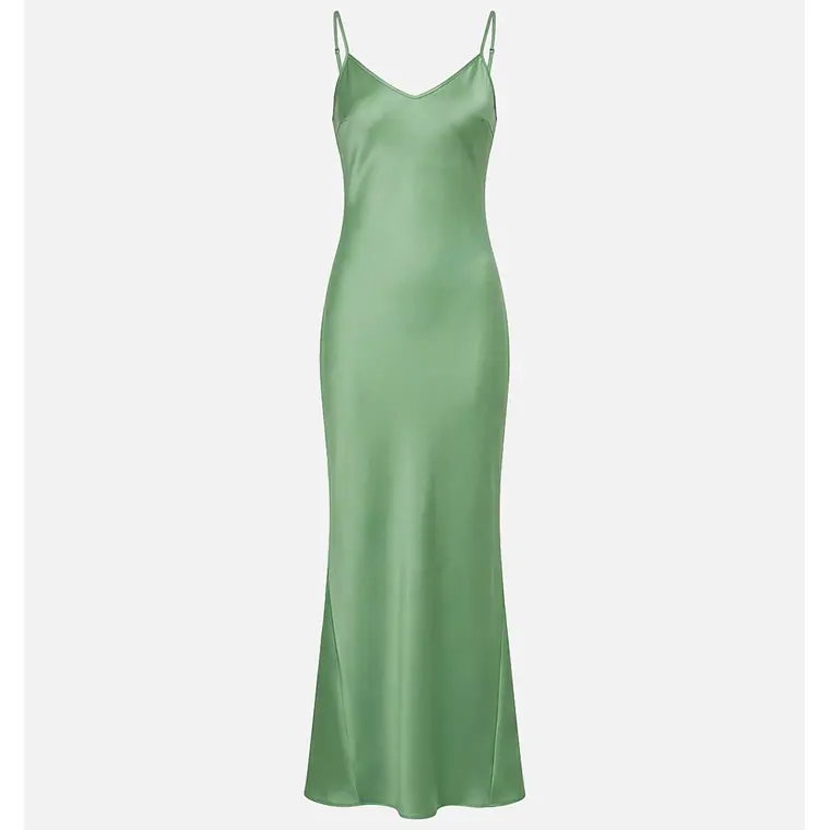 VESTIDO ACETINADO COM ALÇA FINA E COSTAS DECOTADAS SCRIPTA 5