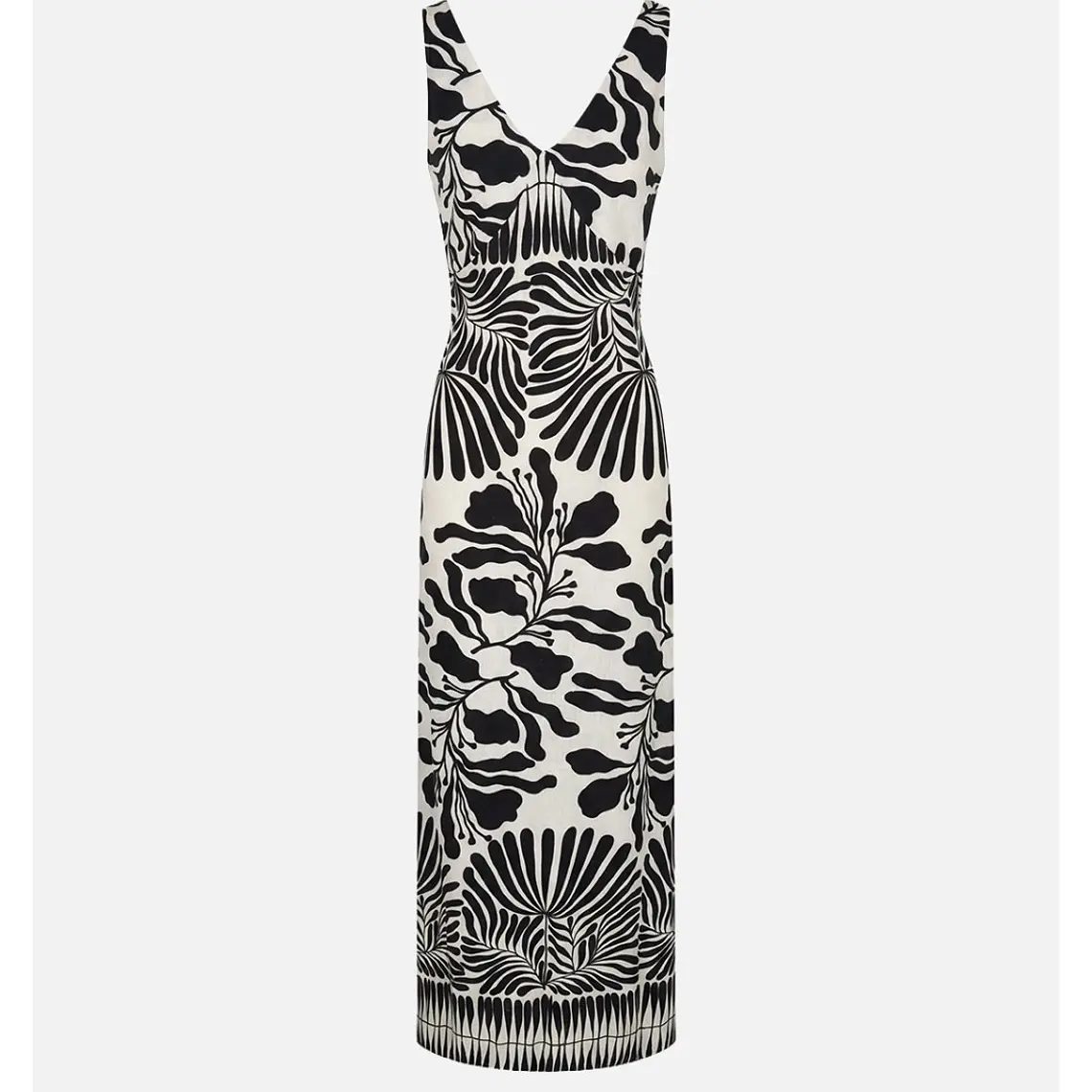 ´VESTIDO COMPRIDO ESTAMPADO COM COSTAS CRUZADAS SCRIPTAS 3
