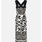 VESTIDO ESTAMPADO EM MALHA COM DECOTE CRUZADO SCRIPTA - thumbnail 2