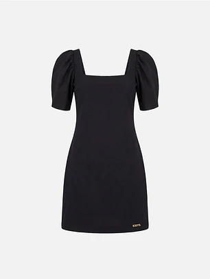 VESTIDO CURTO COM MANGA BALÃO SCRIPTA